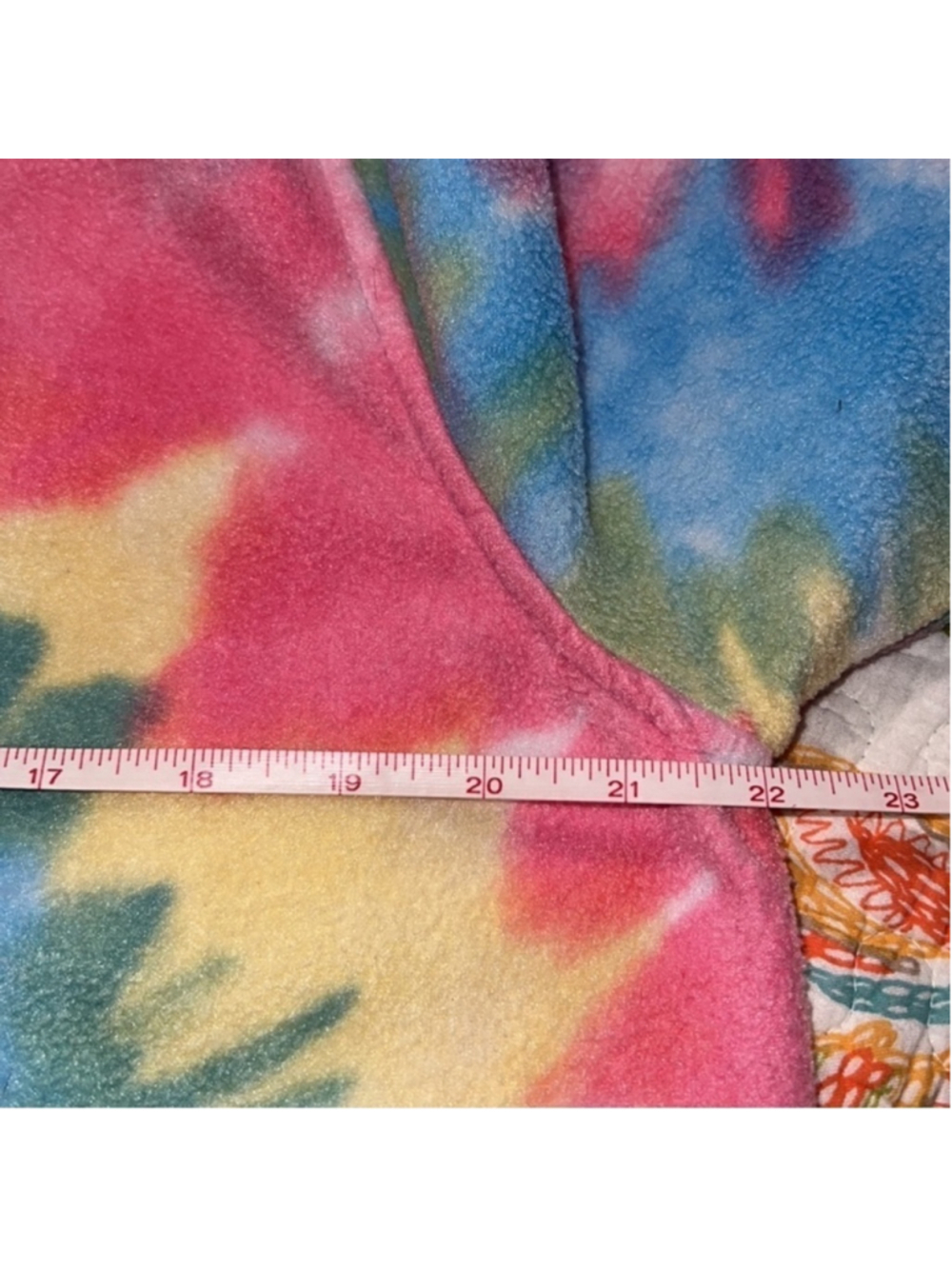 Simply Southern fleece pullover tie dye rainbow lightweight womens size XL EUC - Picture 7 of 12